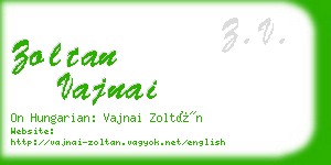 zoltan vajnai business card